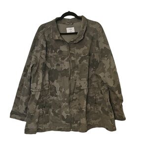 🐙 Old Navy Camo Utility Jacket, Size 3X